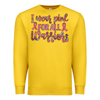 Lemon i wear pink for all warriors Premium Sweatshirt - JahusDesignShop