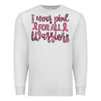 Oatmeal Heather i wear pink for all warriors Premium Sweatshirt - JahusDesignShop