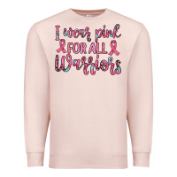 Pale Pink i wear pink for all warriors Premium Sweatshirt - JahusDesignShop