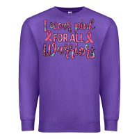 Purple i wear pink for all warriors Premium Sweatshirt - JahusDesignShop