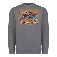 Storm aztec leopard cowhide wood western background Heavyweight Sweatshirt - AdoDesignShop