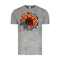 Cloud Rock American Flag sunflower 4th of july Vintage Tee - FaDigitalArtStudio