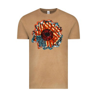 Vintage Camel American Flag sunflower 4th of july Vintage Tee - FaDigitalArtStudio
