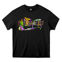 Black mardi gras pharmacist Heavy Core Tee - CowGirlArtShop