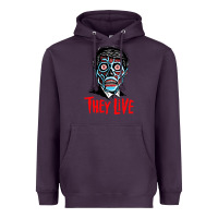 Plum they live Heavyweight Hoodie - DesigneFamous