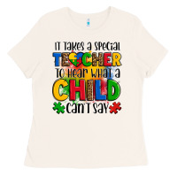 Bone it takes a special teacher to hear what a child can't say Ladies Tee - OliviaCreatesArt