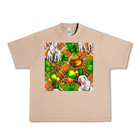 Burro St. Patrick's Goat Family With Balloons Seamless Urban Heavy Tee - FaDigitalArtStudio