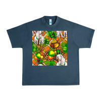 St. Patrick's Goat Family With Balloons Seamless Urban Heavy Tee | Teevron