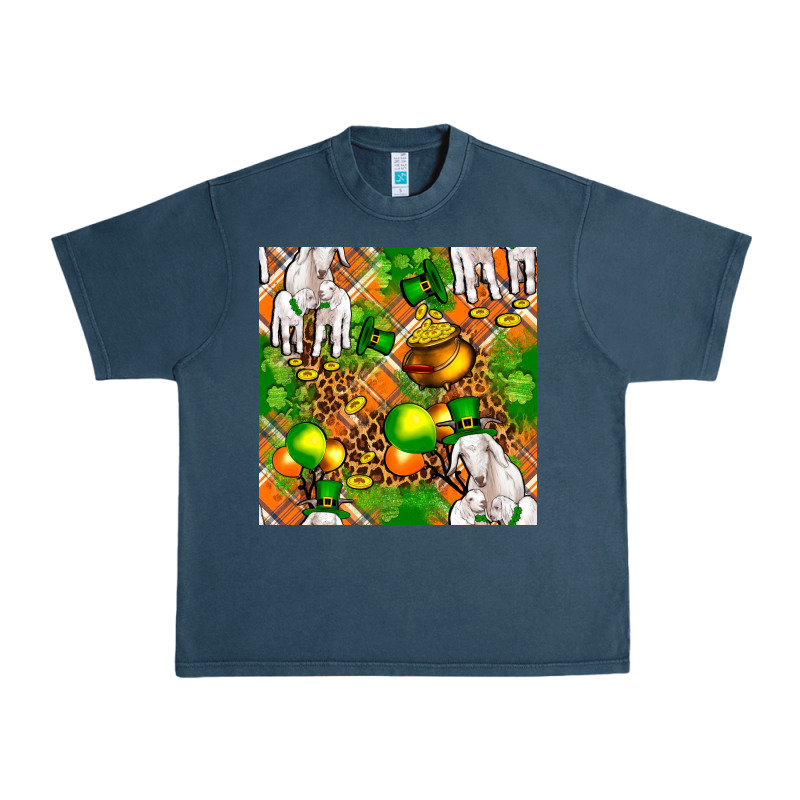 St. Patrick's Goat Family With Balloons Seamless Urban Heavy Tee by FaDigitalArtStudio | Teevron