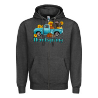 Charcoal Heather thanksgiving truck turkey Zipper Hoodie - AdoDesignShop
