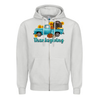 Dove Grey thanksgiving truck turkey Zipper Hoodie - AdoDesignShop