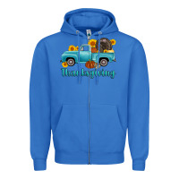 True Royal thanksgiving truck turkey Zipper Hoodie - AdoDesignShop