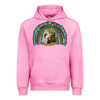 Fuchsia Pink holy family rainbow Urban Hoodie - RanaPortraitStore