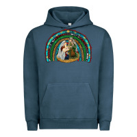 Pigment Midnight Navy holy family rainbow Urban Hoodie - RanaPortraitStore