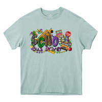 Arona school bus driver mardi gras Heavy Core Tee - CowGirlArtShop