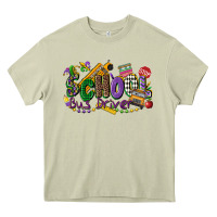 Mossy school bus driver mardi gras Heavy Core Tee - CowGirlArtShop