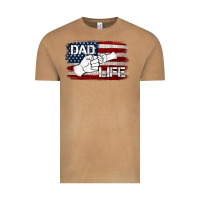 Vintage Camel Dad Life with American Flag Vintage Tee - Jasminsmagicworld