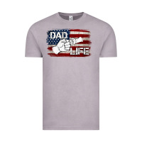 Vintage Zinc Dad Life with American Flag Vintage Tee - Jasminsmagicworld