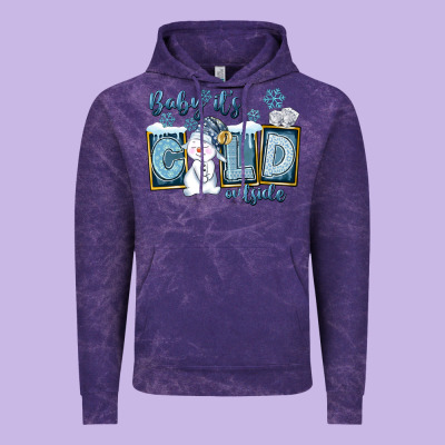 Baby It's Cold Outside Vintage Hoodie Designed By Fadigitalartstudio