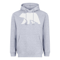 Heather Grey bear Heavyweight Hoodie - DesigneFamous