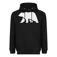 Black bear Heavyweight Hoodie - DesigneFamous