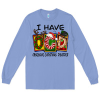 Colony Blue I Have Obsessive Christmas Disorder Long Sleeve Tee - FaDigitalArtStudio