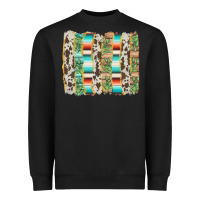 Black western brushstroke Heavyweight Sweatshirt - AdoDesignShop