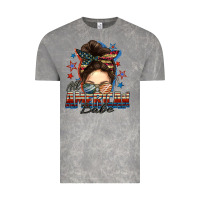 Cloud Rock american babe messy bun Vintage Tee - FaDigitalArtStudio