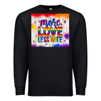 Black more love less hate tumbler Premium Sweatshirt - JahusDesignShop