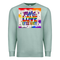 Seafoam more love less hate tumbler Premium Sweatshirt - JahusDesignShop