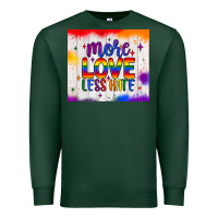 Sports Green more love less hate tumbler Premium Sweatshirt - JahusDesignShop