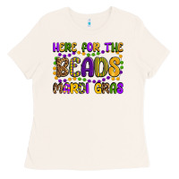 Bone here for the beads mardi gras Ladies Tee - OliviaCreatesArt