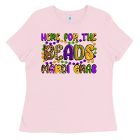Bubblegum Pink here for the beads mardi gras Ladies Tee - OliviaCreatesArt
