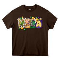 Chocolate Brown nola cake mardi gras Heavy Core Tee - CowGirlArtShop
