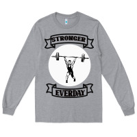Heather Grey stronger everday Long Sleeve Tee - Bettercallsaul