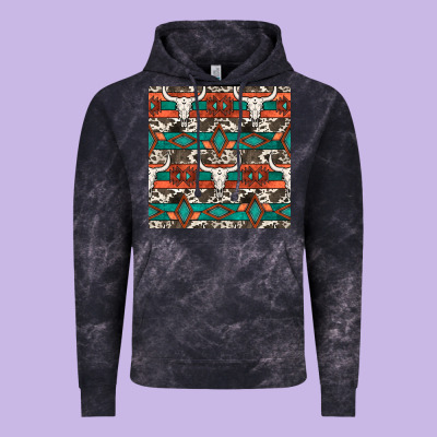 Native American Aztec Seamless Pattern 3 Vintage Hoodie Designed By Bundleandbundleshop