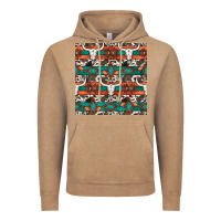 Vintage Coffee native american aztec seamless pattern 3 Vintage Hoodie - BundleAndBundleShop