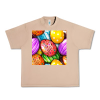 Burro Happy Easter Eggs Seamless Pattern Urban Heavy Tee - BundleAndBundleShop