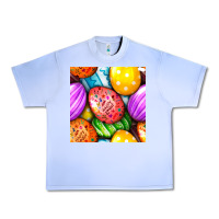 Grape Ice Happy Easter Eggs Seamless Pattern Urban Heavy Tee - BundleAndBundleShop