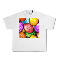Lunar Rock Happy Easter Eggs Seamless Pattern Urban Heavy Tee - BundleAndBundleShop
