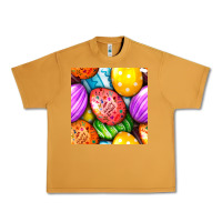 Peanut Butter Happy Easter Eggs Seamless Pattern Urban Heavy Tee - BundleAndBundleShop