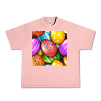 Salmon Happy Easter Eggs Seamless Pattern Urban Heavy Tee - BundleAndBundleShop