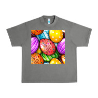 Tornado Happy Easter Eggs Seamless Pattern Urban Heavy Tee - BundleAndBundleShop