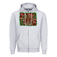 Heather Grey game day christmas Zipper Hoodie - AdoDesignShop