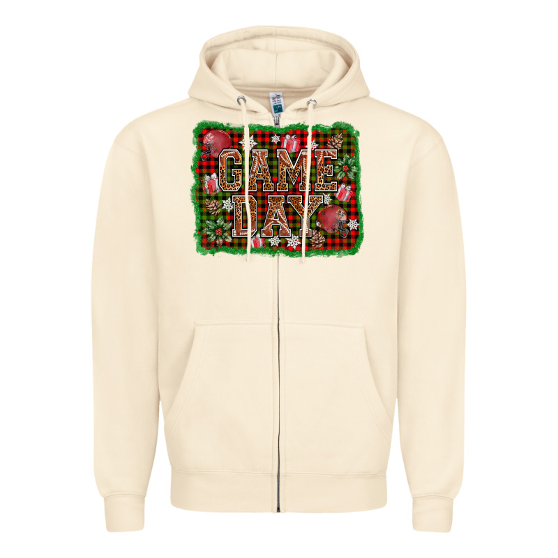 Game Day Christmas Zipper Hoodie by AdoDesignShop | Teevron