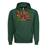 Sports Green game day christmas Zipper Hoodie - AdoDesignShop