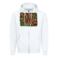 White game day christmas Zipper Hoodie - AdoDesignShop