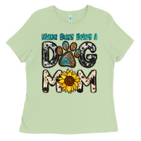 Kinda Busy Being A Dog Mom Ladies Tee | Teevron