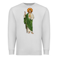 Dove Grey san judas Premium Sweatshirt - JahusDesignShop