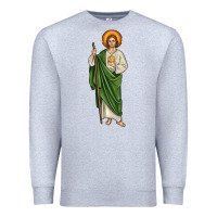 Heather Grey san judas Premium Sweatshirt - JahusDesignShop